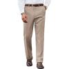 imageCOOFANDY Mens Dress Pants Regular Fit Flat Front Pant Expandable Waist Casual SlacksKhaki