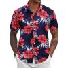 Flowers Navy&red