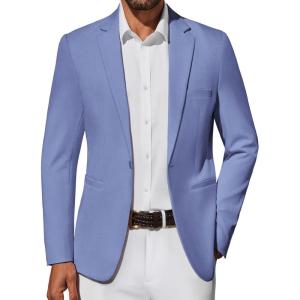 imageCOOFANDY Mens Casual Blazer Lightweight Sport Coat One Button Suit JacketRoyal Blue