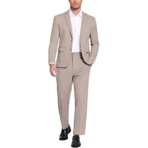imageCOOFANDY Mens Suits 2 Piece Slim Fit Suit Set 2 Button Lightweight Casual Knit Blazer Suit Jacket PantsChampagne