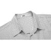 imageCOOFANDY Big ampamp Tall Dress Shirts for Men Short Sleeve Button Down Casual ShirtsWhite  Cross Pattern