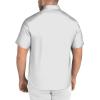imageCOOFANDY Big ampamp Tall Dress Shirts for Men Short Sleeve Button Down Casual ShirtsWhite  Cross Pattern
