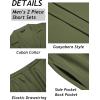 imageCOOFANDY Mens 2 Piece Short Set Guayabera Button Down Shirt Casual Summer Beach OutfitsArmy Green