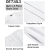 imageCOOFANDY Mens 2 Piece Short Set Guayabera Button Down Shirt Casual Summer Beach OutfitsWhite