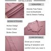 imageCOOFANDY Mens Beach Shirt Short Sleeve Button Down Shirts Casual Cuban Collared Summer Vacation Tropical ShirtsDusty Rose
