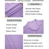 imageCOOFANDY Mens Beach Shirt Short Sleeve Button Down Shirts Casual Cuban Collared Summer Vacation Tropical ShirtsLight Purple