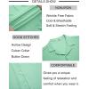 imageCOOFANDY Mens Beach Shirt Short Sleeve Button Down Shirts Casual Cuban Collared Summer Vacation Tropical ShirtsMint Green