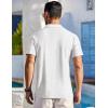 imageCOOFANDY Mens Beach Shirt Short Sleeve Button Down Shirts Casual Cuban Collared Summer Vacation Tropical ShirtsPattern 2white