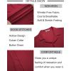 imageCOOFANDY Mens Beach Shirt Short Sleeve Button Down Shirts Casual Cuban Collared Summer Vacation Tropical ShirtsWine Red