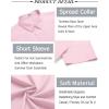 imageCOOFANDY Mens Button Down Shirt Short Sleeve Casual Shirt for Men Summer Business Casual Dress ShirtPink