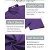 imageCOOFANDY Mens Button Down Shirt Short Sleeve Casual Shirt for Men Summer Business Casual Dress ShirtViolet
