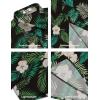 imageCOOFANDY Mens Button Down Shirts Short Sleeve Casual Shirt Summer Beach Wedding ShirtsBlack  Floral