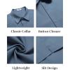 imageCOOFANDY Mens Button Down Shirts Short Sleeve Casual Shirt Summer Untucked Dress ShirtsCaptain Blue