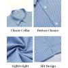 imageCOOFANDY Mens Button Down Shirts Short Sleeve Casual Shirt Summer Untucked Dress ShirtsGeometric Blue