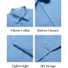imageCOOFANDY Mens Button Down Shirts Short Sleeve Casual Shirt Summer Untucked Dress ShirtsSky Blue