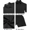 imageCOOFANDY Mens Button Down Short Sleeve Shirt Casual Cotton Summer Beach Linen Wedding Shirts with PocketBlack