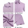 imageCOOFANDY Mens Button Down Short Sleeve Shirt Casual Cotton Summer Beach Linen Wedding Shirts with PocketLavender