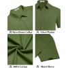imageCOOFANDY Mens Button Down Short Sleeve Shirt Casual Cotton Summer Beach Linen Wedding Shirts with PocketOlive Green