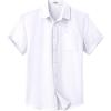 imageCOOFANDY Mens Button Down Short Sleeve Shirt Casual Dress Shirt Untucked Summer Shirts with PocketWhite