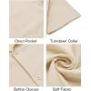 imageCOOFANDY Mens Button Down Short Sleeve Shirt Casual Shirts Summer Beach Textured Shirts with PocketBeige
