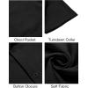 imageCOOFANDY Mens Button Down Short Sleeve Shirt Casual Shirts Summer Beach Textured Shirts with PocketBlack
