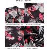 imageCOOFANDY Mens Button Down Short Sleeve Shirt Casual Shirts Summer Beach Textured Shirts with PocketBlackwhite Flowers