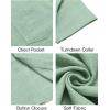 imageCOOFANDY Mens Button Down Short Sleeve Shirt Casual Shirts Summer Beach Textured Shirts with PocketMint Green