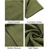 imageCOOFANDY Mens Button Down Short Sleeve Shirt Casual Shirts Summer Beach Textured Shirts with PocketOlive Green