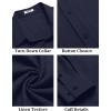 imageCOOFANDY Mens Casual Button Down Shirt Long Sleeve Untucked Chambray Shirt Wrinkle Free Dress ShirtsBlack Iris
