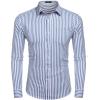 imageCOOFANDY Mens Casual Button Down Shirt Long Sleeve Untucked Chambray Shirt Wrinkle Free Dress ShirtsBlue