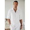 imageCOOFANDY Mens Casual Button Down Shirt Long Sleeve Untucked Chambray Shirt Wrinkle Free Dress ShirtsWhite
