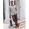 imageCOOFANDY Mens Casual Button Down Shirt Long Sleeve Wrinkle Free Shirts Stretch Dress ShirtLight Gray
