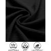 imageCOOFANDY Mens Casual Button Down Shirt Short Sleeve Textured Summer Cuban Beach ShirtsBlack