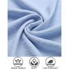 imageCOOFANDY Mens Casual Button Down Shirt Short Sleeve Textured Summer Cuban Beach ShirtsLight Blue