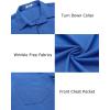 imageCOOFANDY Mens Casual Button Down Shirts Long Sleeve Untucked Shirts Regular Fit Linen ShirtDark Blue