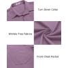 imageCOOFANDY Mens Casual Button Down Shirts Long Sleeve Untucked Shirts Regular Fit Linen ShirtPurple