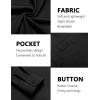 imageCOOFANDY Mens Casual Button Down Shirts Long Sleeve WrinkleFree Shirt Lightweight Shirt JacketBlack