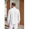 imageCOOFANDY Mens Casual Button Down Shirts Long Sleeve WrinkleFree Shirt Lightweight Shirt JacketWhite