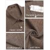 imageCOOFANDY Mens Casual Button Down Shirts Short Sleeve Linen Shirts Summer Beach Dress ShirtBrown