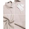 imageCOOFANDY Mens Casual Button Down Shirts Short Sleeve Linen Shirts Summer Beach Dress ShirtLight Khaki