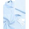 imageCOOFANDY Mens Casual Button Down Shirts Short Sleeve Linen Shirts Summer Beach Dress ShirtLinen  Sky Blue