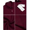 imageCOOFANDY Mens Casual Button Down Shirts Short Sleeve Linen Shirts Summer Beach Dress ShirtLinen  Wine Red