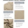 imageCOOFANDY Mens Casual Button Down Shirts Short Sleeve Summer Beach Shirt Fashion Textured Shirts with PocketKhaki