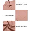 imageCOOFANDY Mens Casual Button Down Shirts Short Sleeve Summer Beach Vacation Untucked Dress Shirts with PocketPink