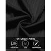 imageCOOFANDY Mens Casual Button Down Shirts Short Sleeve Textured Shirt Summer Beach Shirts for MenBlack