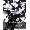 imageCOOFANDY Mens Casual Button Down Shirts Short Sleeve Textured Shirt Summer Beach Shirts for MenBlackwhite Floral