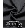 imageCOOFANDY Mens Casual Button Down Shirts Short Sleeve Textured Shirt Summer Beach Shirts for MenDark Grey