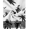 imageCOOFANDY Mens Casual Button Down Shirts Short Sleeve Textured Shirt Summer Beach Shirts for MenWhitecoconut Tree