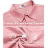 imageCOOFANDY Mens Casual Button Down Shirts Short Sleeve Textured Summer Beach ShirtChampagne Pink