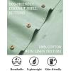imageCOOFANDY Mens Casual Cotton Linen Shirt Short Sleeve Button Up Shirts Summer Beach TopMint Green